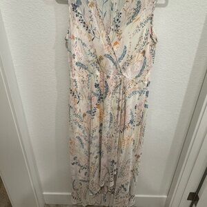 Floral Sleeveless Maxi Dress